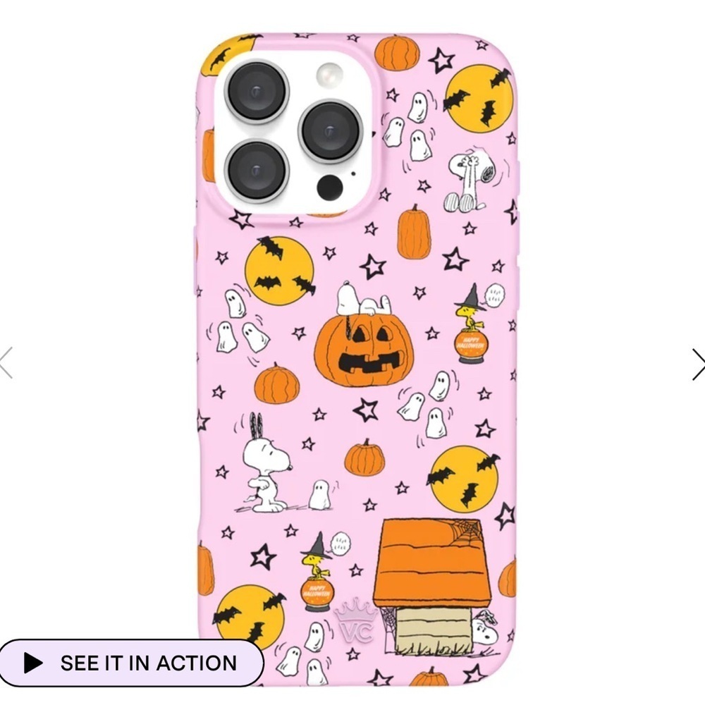 NEW Velvet Caviar Snoopy Pink Pumpkins iPhone 15 pro max Case